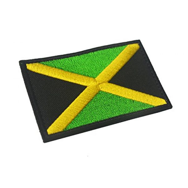 ShowPlus Airsoft Morale Patch 3 ShowPlus Jamaica Flag Patch Military Embroidered Tactical Patches Morale Shoulder Applique