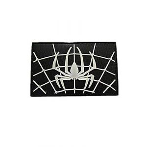 PVC PATCH Airsoft Morale Patch 1 Spider Man Spider-Man Superhero Military Hook Loop Tactics Morale PVC Patch (color1)