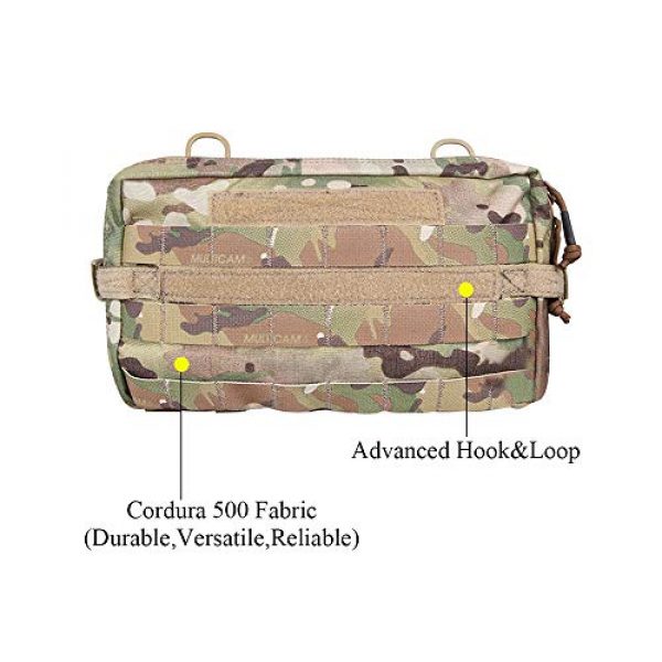EMERSONGEAR Tactical Pouch 2 EMERSONGEAR Molle Admin Pouch,Tactical Durable and Portable EDC Tool PouchMilitary Nylon Holder Modular Utility Organizer Bag Ideal for Every Day Carry, Travels, Outdoor Activities