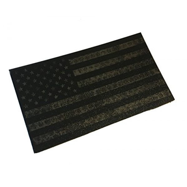 Empire Tactical USA Airsoft Morale Patch 1 Tattered Forward Covert American Flag IR - Infrared Reflective Patch 2" x 3.5" (US Made)