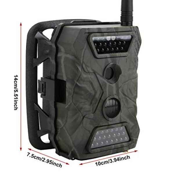 DAUERHAFT Tactical Security Camera 5 DAUERHAFT 12MP Waterproof Hunting Camera,for Yard Security