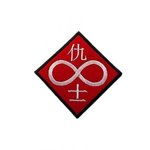 Embroidery Patch Airsoft Morale Patch 1 Ghost in The Shell Military Hook Loop Tactics Morale Embroidered Patch