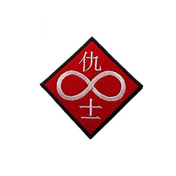 Embroidery Patch Airsoft Morale Patch 1 Ghost in The Shell Military Hook Loop Tactics Morale Embroidered Patch