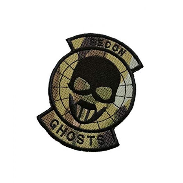 Embroidery Patch Airsoft Morale Patch 3 Ghost Recon Applique Military Hook Tactics Morale Embroidered Patch