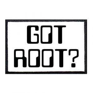 P PULLPATCH Airsoft Morale Patch 1 Got Root Morale Patch | Hook and Loop Attach for Hats, Jeans, Vest, Coat | 2x3 in | by Pull Patch