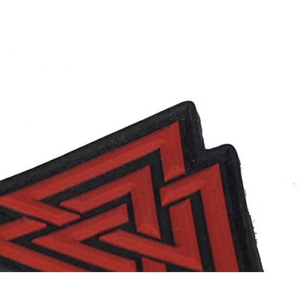 M-Tac Airsoft Morale Patch 7 M-Tac Valknut Viking Norse Rune Morale Patches PVC Military Tactical Army Patch