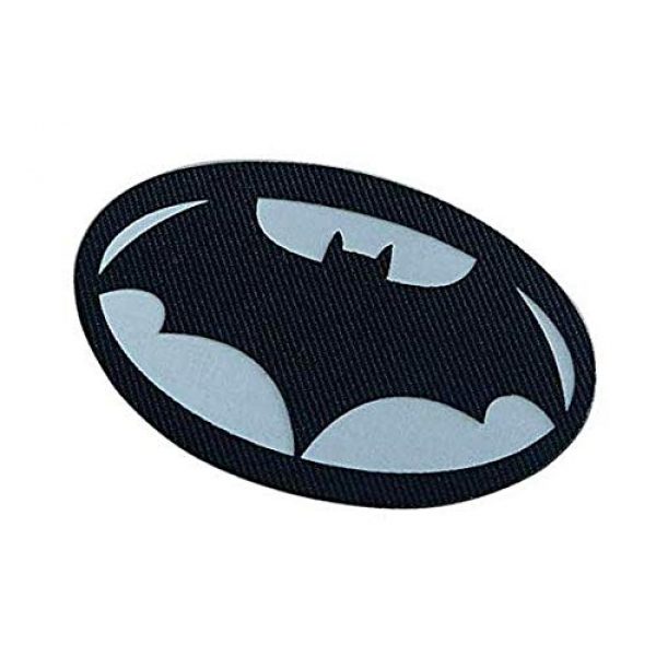 Embroidery Patch Airsoft Morale Patch 3 Batman Superhero Military Hook Loop Tactics Morale Luminous Reflective Patch (color1)