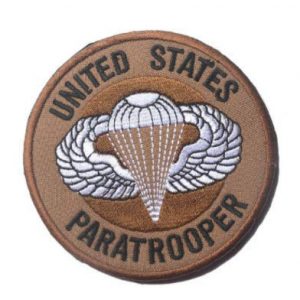 Tactical Embroidery Patch Airsoft Morale Patch 1 United States Paratrooper Tactical Embroidery Patch Hook & Loop Morale Patch Military Patch for Clothing Accessory Backpack Armband (color1)