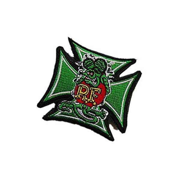 Embroidery Patch Airsoft Morale Patch 3 Rat Fink Military Hook Loop Tactics Morale Embroidered Patch