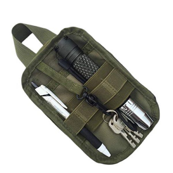 LZVTO Tactical Pouch 3 LZVTO Tactical Molle Pouches Wallet Phone Pocket EDC Accessory Bag with Belt Clip