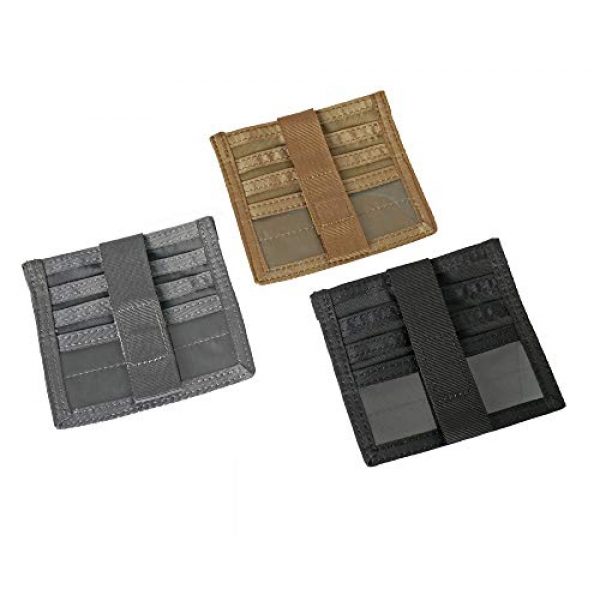 Paladin Tactical Pouch 2 Paladin Detachable Credit Card Pouch - Holder Compatible with Tactical Notebook coves