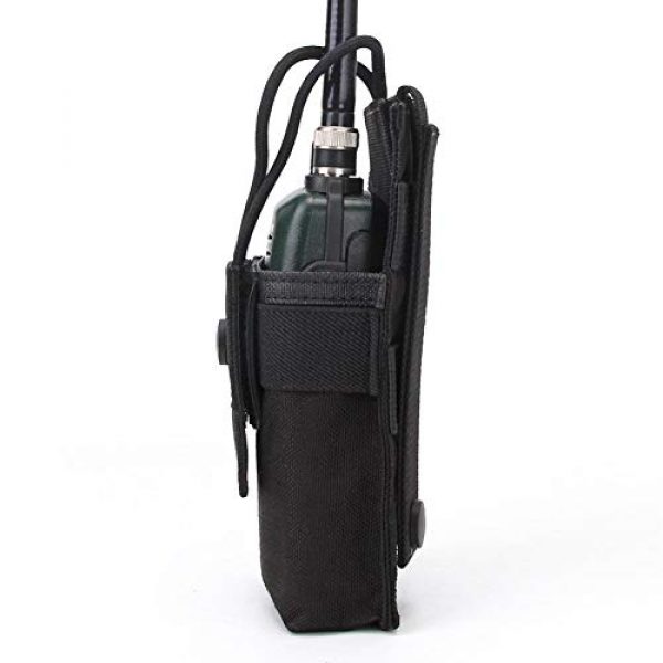 Gexgune Tactical Pouch 4 Gexgune Molle Short Radio Pouch, Nylon Molle Tactical Radio Holder Case for BaoFeng UV-5R UV82 (9 Colors Optional)
