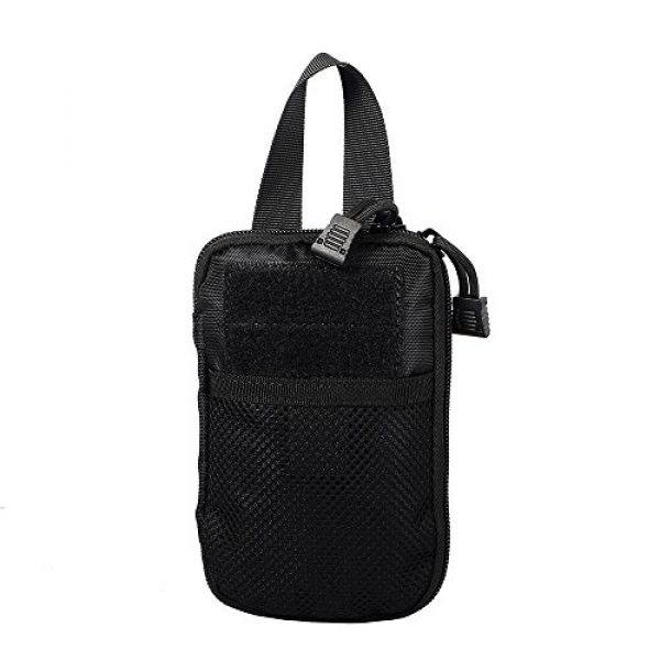 Pvnoocy Tactical Pouch 1 Black 1000D Nylon Tactical Bag Outdoor Molle Military Pockets Mobile Phone Key Mini Tool Waterproof Air Gun Sports Bag