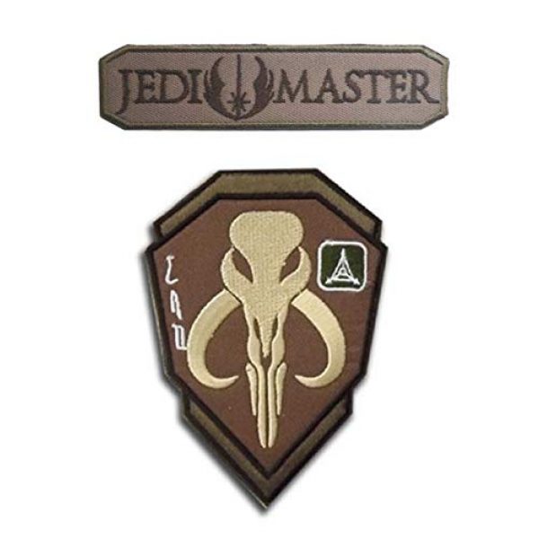 Embroidered Patch Airsoft Morale Patch 1 2pc Mandalorian Skull Star Wars Boba Fetter 3D Tactical Patch Military Embroidered Morale Tags Badge Embroidered Patch DIY Applique Shoulder Patch Embroidery Gift Patch