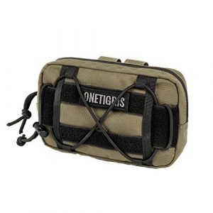 OneTigris Tactical Pouch 1 OneTigris EDC Horizontal MOLLE Pouch for Tool Treat Med