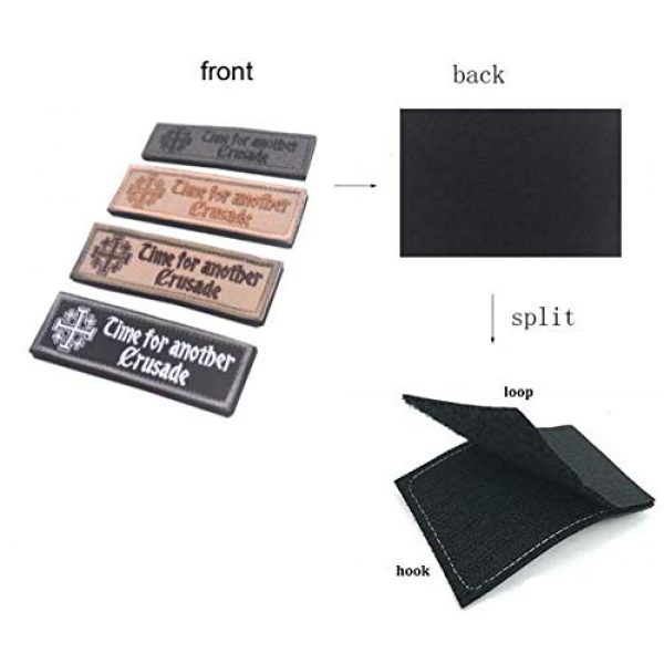 Military Embroidered Patch Airsoft Morale Patch 6 Time for Another Crusade Tactical Morale Military Embroidered Patch