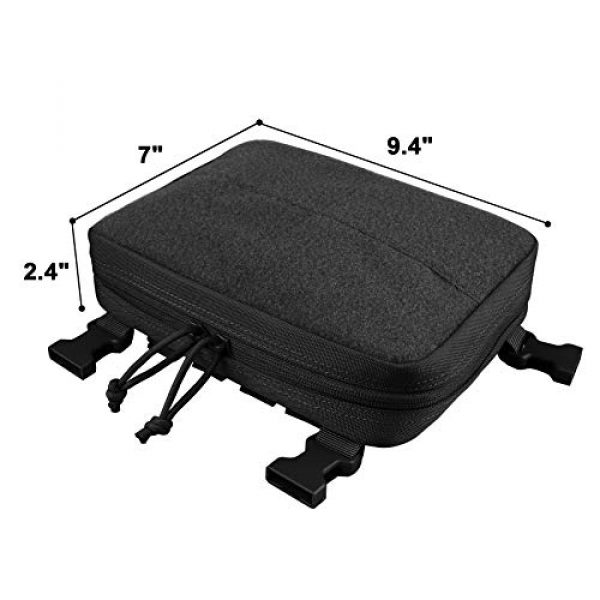 AMYIPO Tactical Pouch 2 AMYIPO Tactical Combat Chest Pack Molle Vest Bags Front Admin Pouch Equipment Multi-Purpose EDC Utility Recon Kit Bag Utility Pouches Modular Attachment Military Multi-Purpose Daypack