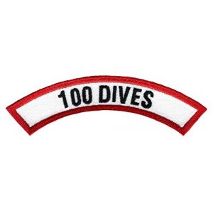 Cypress Collectibles Embroidered Patches Airsoft Morale Patch 1 100 Dives Chevron Patch Embroidered Iron On Scuba Diving Emblem Souvenir
