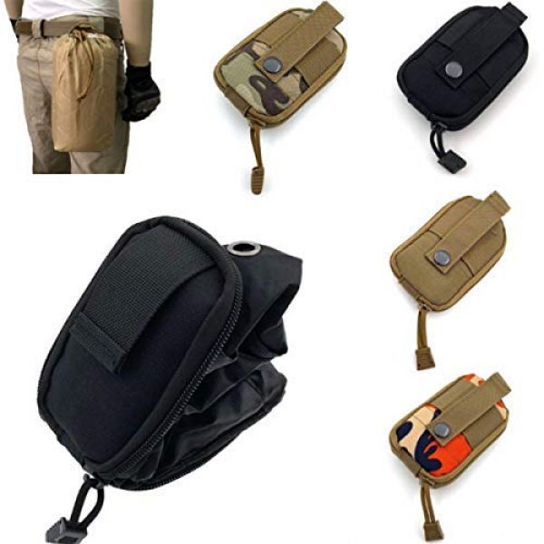 AIWAYING Tactical Pouch 6 AIWAYING Molle Dump Pouch Drawstring Spacious Folding Magazine Bag Military Holster Pack Outdoor Water Bottle Ammo Pouch