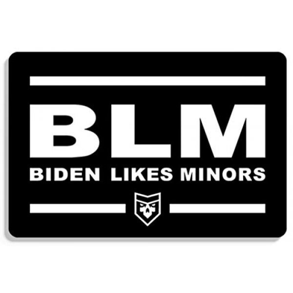 PatchOps Airsoft Morale Patch 1 PatchOps BLM Parody Biden Likes Minors PVC Tactical Morale Patch