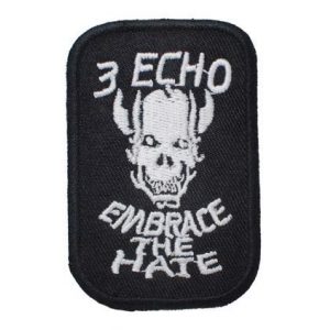 Tactical Embroidery Patch Airsoft Morale Patch 1 Echo Embrace The Hate Embroidery Patch Military Tactical Morale Patch Badges Emblem Applique Hook Patches for Clothes Backpack Accessories