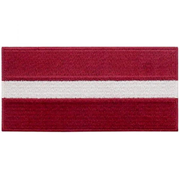 EmbTao Airsoft Morale Patch 1 EmbTao Latvia Flag Patch Embroidered National Morale Applique Iron On Sew On Latvian Emblem