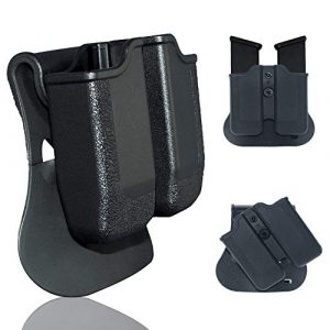 Backyard Blasters Tactical Pouch 1 Backyard Blasters Double Magazine Holster, Magazine Pouch fits for SIGP226 and P229, 9mm .40 Double Stack Mag with Adjustable Paddle
