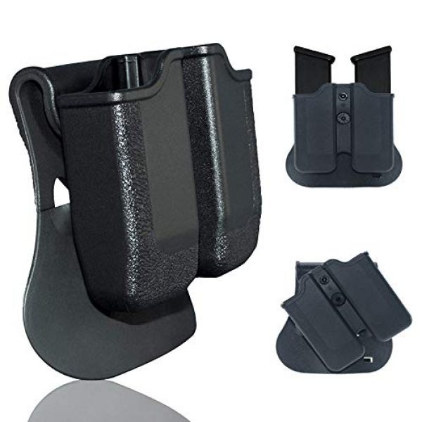 Backyard Blasters Tactical Pouch 1 Backyard Blasters Double Magazine Holster, Magazine Pouch fits for SIGP226 and P229, 9mm .40 Double Stack Mag with Adjustable Paddle