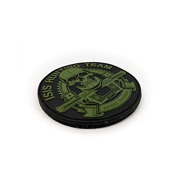 Tactical Innovations Canada Airsoft Morale Patch 2 Tactical Innovations Canada PVC Morale Patch - ISIS Hunting Team 3" Dia - Blk & ODG