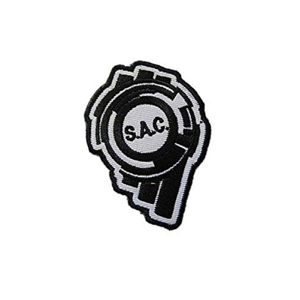 Embroidery Patch Airsoft Morale Patch 2 Ghost in The Shell Section 9 Logo Military Hook Loop Tactics Morale Embroidered Patch