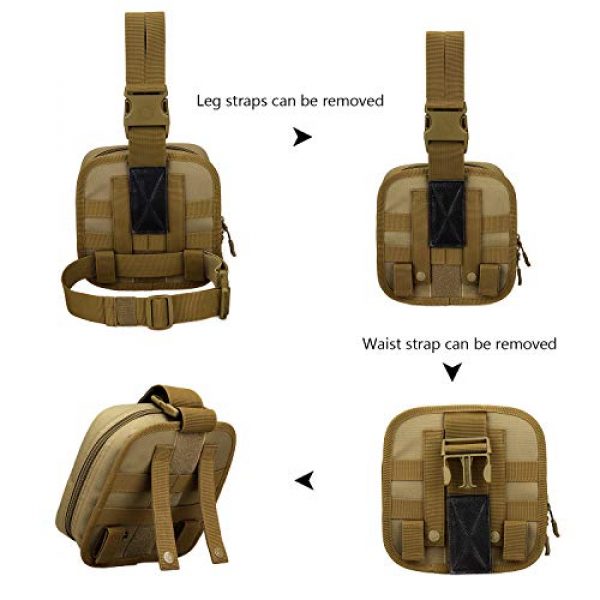 ArcEnCiel Tactical Pouch 7 ArcEnCiel Leg Bag Tactical Military First Aid Pouch Drop Waist Thigh Hip Fanny Pack Tool Gear for Paintball Airsoft Motorcycle Riding