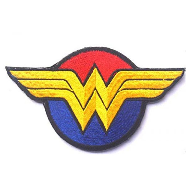 Tactical Embroidery Patch Airsoft Morale Patch 1 Wonder Woman Shield DC Comics TV Movies Tactical Embroidery Patch Hook & Loop Morale Patch Military Patch for Clothing Accessory Backpack Armband