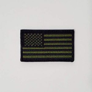American Flag Airsoft Morale Patch 1 Tactical Morale Military Patch with Hook & Loop for Backpacks, Hats, Jackets, Pants, Size 3.25x2 (OD Green)