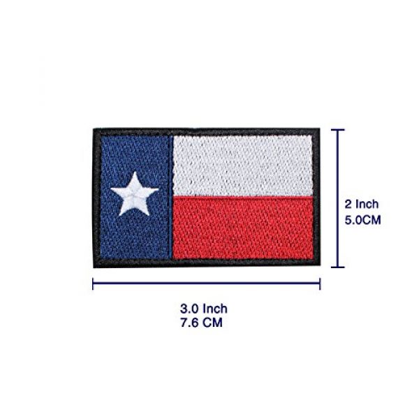 EJG Airsoft Morale Patch 3 EJG 2 Pack 3x2"Velcro Patches Tactical Patch Texas Flag Military Army with Velcro Decorative Embroidered Appliques Personalized for Backpacks DIY Cap Clothing Cosplay Custom Dog Harness