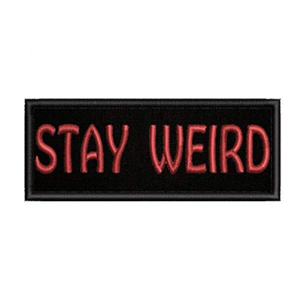 Appalachian Spirit Airsoft Morale Patch 1 Stay Weird Patch Embroidered Funny Badge Biker Applique Iron On Sew On Emblem