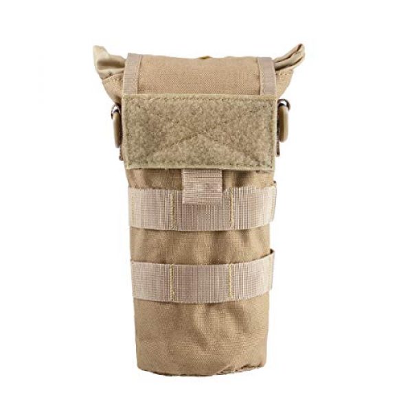 Azarxis Tactical Pouch 1 Azarxis Tactical Military MOLLE Water Bottle Pouch, Drawstring Open Top & Mesh Bottom Travel Water Bottle Bag Tactical Hydration Carrier
