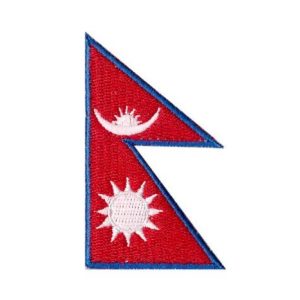 Tactical Embroidery Patch Airsoft Morale Patch 1 Nepal Flag Embroidery Patch Military Tactical Morale Patch Badges Emblem Applique Hook Patches for Clothes Backpack Accessories