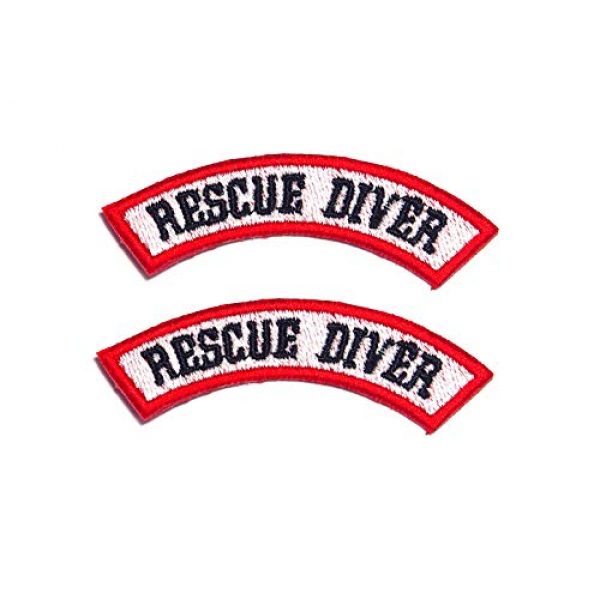 AstroG Airsoft Morale Patch 1 AstroG@ BP20 2 X Rescue Diver Scuba Diving EMT EMS Embroidered Morale Patch 7.5 X 1.5 cm Hook Backing