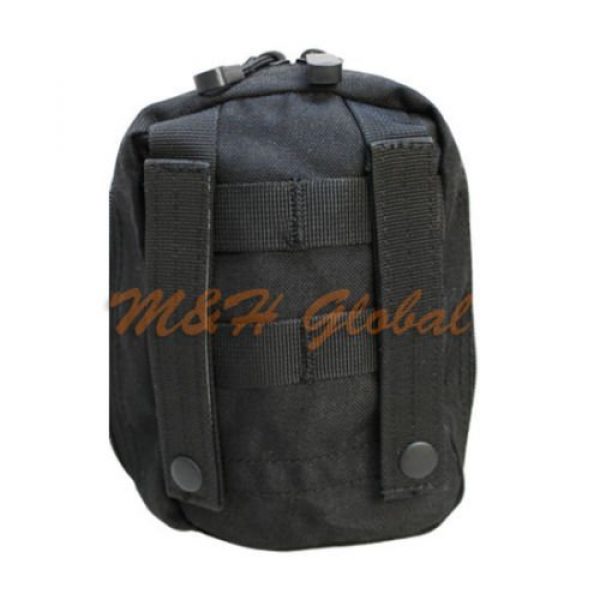 MH GLOBAL Tactical Pouch 2 MOLLE EMT Pouch Tactical Medic First Aid Pouch - BLACK