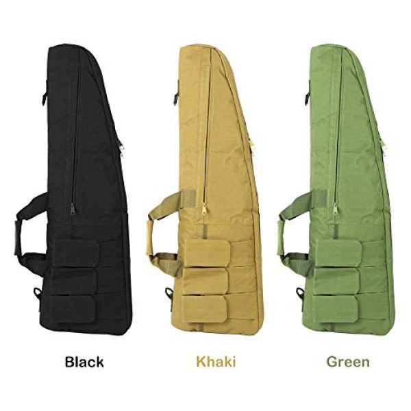 ODM Rifle Case 2 ODM 33IN Outdoor Padded Gear Bag Combat Training Gear Scabbard Fishing Tool Canvas with Shoulder Sling Strap