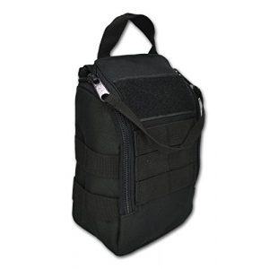 Lightning X Products Tactical Pouch 1 Lightning X Products Premium Nylon MOLLE Pouch Emergency Bag, Ideal for Tactical Medics, Military, Outdoor Enthusiasts (8" x 5.5" x 4", Black or Tan, Designed for Bulky Gear)