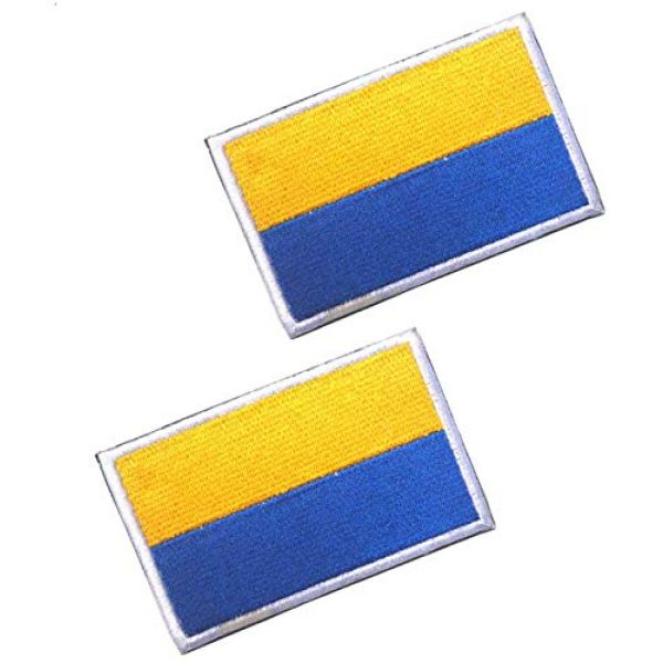 Tactical Embroidery Patch Airsoft Morale Patch 1 2pcs Ukraine Flag Embroidery Patch Military Tactical Morale Patch Badges Emblem Applique Hook Patches for Clothes Backpack Accessories