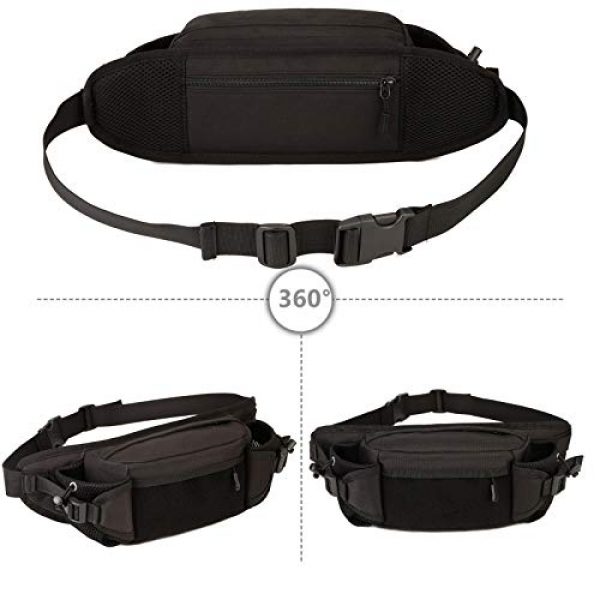 Protector Plus Tactical Pouch 2 Protector Plus Tactical Fanny Pack Military Running Waist Bag Sling Hip Belt Army Lumbar Tool Gear Pouch Bumbag (Patch Included)