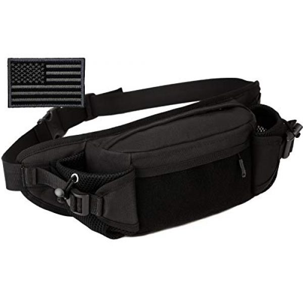 Protector Plus Tactical Pouch 1 Protector Plus Tactical Fanny Pack Military Running Waist Bag Sling Hip Belt Army Lumbar Tool Gear Pouch Bumbag (Patch Included)
