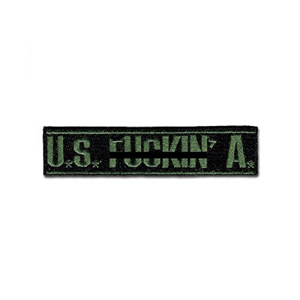 BASTION Airsoft Morale Patch 1 BASTION Morale Patches (U.S. Fxxxin' A, ODG) | 3D Embroidered Patches with Hook & Loop Fastener Backing | Well-Made Clean Stitching, Military Patches Ideal for Tactical Bag, Hats & Vest
