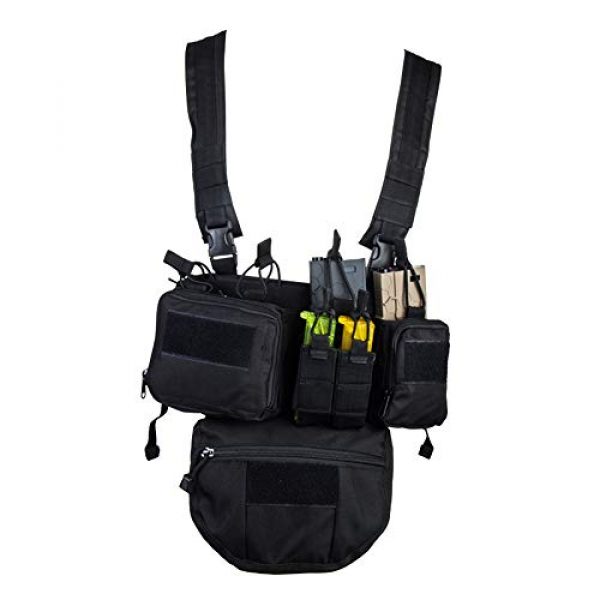 FARMSOLDIER Tactical Pouch 6 FARMSOLDIER Tactical Dump Drop PouchUtility Pouch with Hook and Loop,EDC Utility Bag Combat Gear for AVS JPC CPC Tactical Hunting Camping Vest Airsof Combat Training