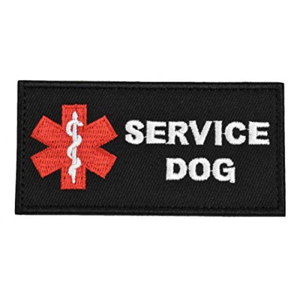 JFFCE Airsoft Morale Patch 1 JFFCE Service Dog Patch Medic Paramedic Star of Life Vests/Harnesses Tactical Dog Pack Hound Backpack Morale Badge Applique Hook & Loop Fastener Patch (F Serice Dog)