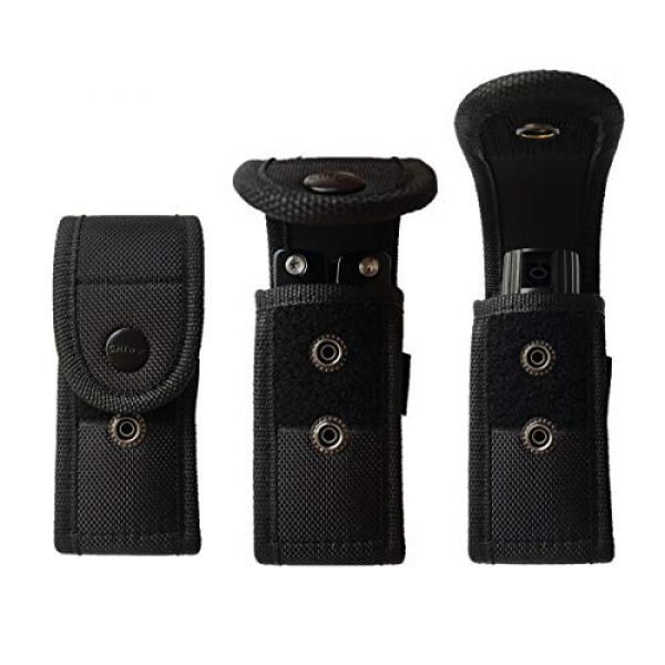 C.H.First Tactical Pouch 2 C.H.First Multi-Functional Thickened Nylon Pouch Fits 4" - 4.5" Multitools and Pepper Spray Holster fits Sabres 1.4 oz / 1.5 oz / 1.6 oz / 1.8 oz,Fox Labs 1.5 oz / 1.7 oz Canisters