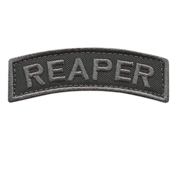 LEGEEON Airsoft Morale Patch 1 LEGEEON Reaper Shoulder Tab Subdued Badge US Army Tactical Morale Hook-and-Loop Patch
