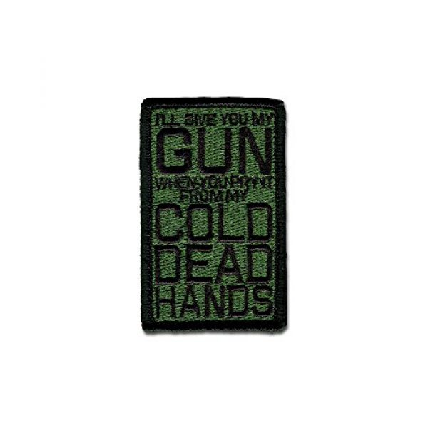 BASTION Airsoft Morale Patch 1 BASTION Morale Patches (Cold Dead Hands, ODG) | 3D Embroidered Patches with Hook & Loop Fastener Backing | Well-Made Clean Stitching, Military Patches Ideal for Tactical Bag, Hats & Vest